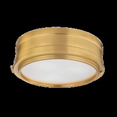 Rye Flush Mount, Aged Brass