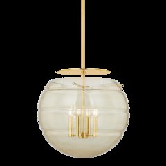 Gill Pendant, Aged Brass
