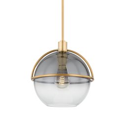 Ivins Pendant, Patina Brass