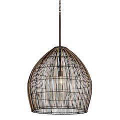 Holden Chandelier, Textured Bronze