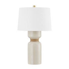 Mindy Table Lamp, Aged Brass