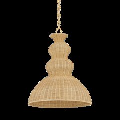 Mayla Pendant, Aged Brass