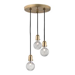 Marlow Pendant, Aged Brass