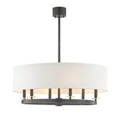 Durham Chandelier, Aged Brass, Old Bronze