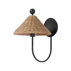 Layton Wall Sconce, Black Iron