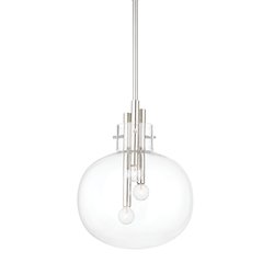 Hempstead Pendant, Polished Nickel