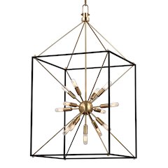 Glendale Lantern, Aged Brass