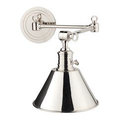 Garden City Wall Sconce, Polished Nickel