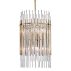 Wallis Pendant, Aged Brass