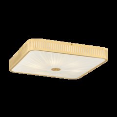 Henri Semi Flush, Aged Brass