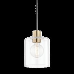 Neko Pendant, Aged Brass