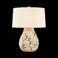 Maeve Table Lamp, Aged Brass