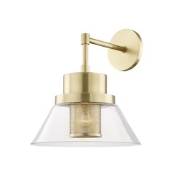 Paoli Wall Sconce, Aged Brass