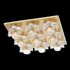 Shea Flush Mount, Aged Brass