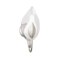 Blossom Wall Sconce, Silver Leaf
