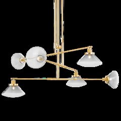 Mendon Chandelier, Aged Brass