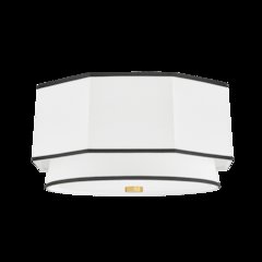 Riverdale Flush Mount, Aged Brass