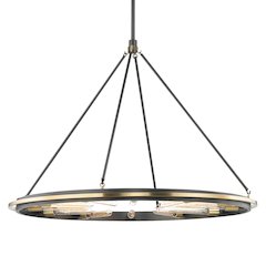 Chambers Chandelier, Aged Brass, Old Bronze