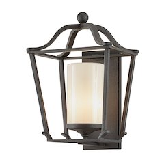 Princeton Exterior Wall Sconce, French Iron