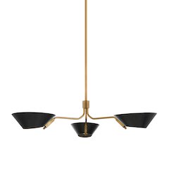 Sacramento Chandelier, Patina Brass