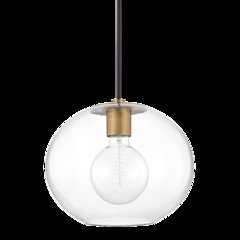 Margot Pendant, Aged Brass