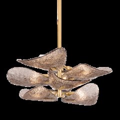 Cardiff Semi Flush, Vintage Gold Leaf
