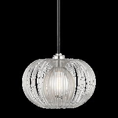 Jasmine Pendant, Polished Nickel