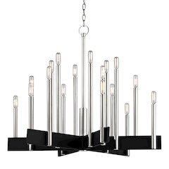 Abrams Chandelier, Polished Nickel