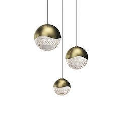 Grapes Pendant, Brass