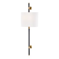 Bowery Wall Sconce, Aged Brass, Old Bronze
