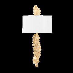 Adrienne Wall Sconce, Vintage Gold Leaf