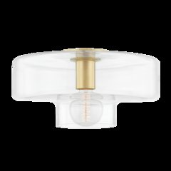 Iona Flush Mount, Aged Brass