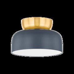 Batya Flush Mount, Aged Brass