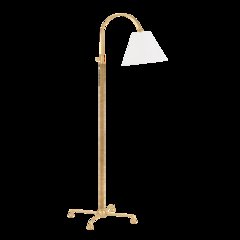 Curves No.1 Floor Lamp, Aged Brass
