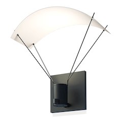 Suspenders Wall Sconce, Satin Black