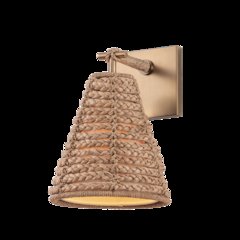 Redwood Wall Sconce, Patina Brass