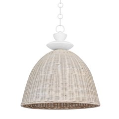 Kahn Pendant, Gesso White