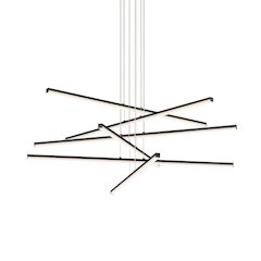 Stix Pendant, Satin Black