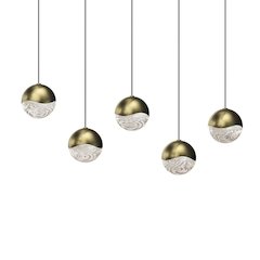 Grapes Pendant, Brass