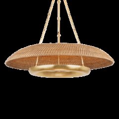 Oaklyn Chandelier, Vintage Gold Leaf