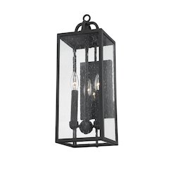 Caiden Exterior Wall Sconce, Forged Iron