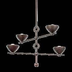 Vishal Chandelier, Black Patina Gold