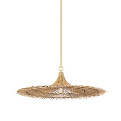 Costa Mesa Pendant, Vintage Gold Leaf