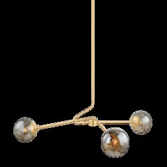 Nyla Chandelier, Aged Brass