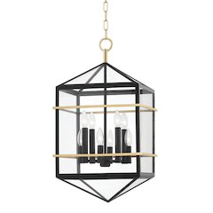 Bedford Hills Lantern, Aged Brass