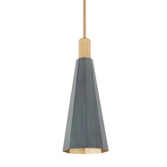 Huntley Pendant, Patina Brass