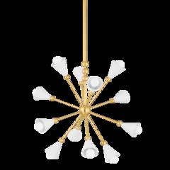 Hikari Chandelier, Aged Brass