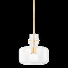 Lumi Pendant, Aged Brass