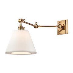 Hillsdale Wall Sconce, Aged Brass