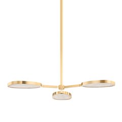 Patras Chandelier, Vintage Brass